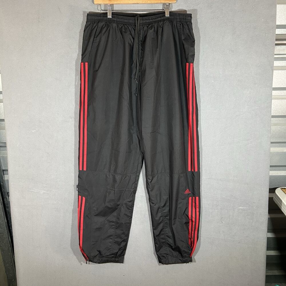 Vintage 90s Adidas Windbreaker Netted Track Pants Three Stripes XL